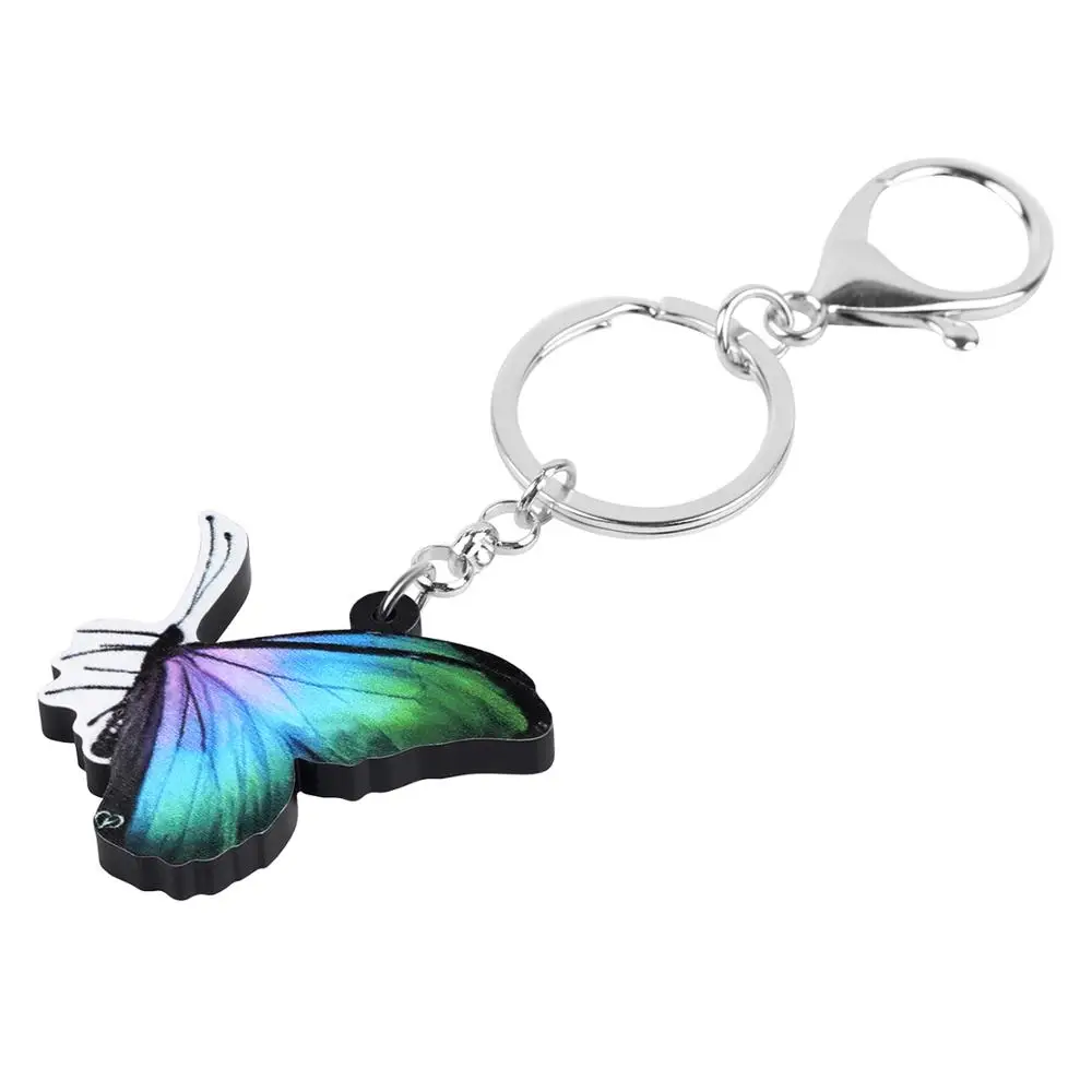ARWA акриловые Morphida Morpho брелоки в виде бабочки насекомые с животными ювелирные