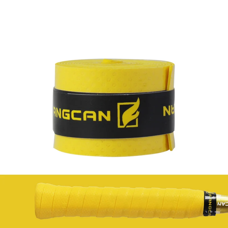 1 шт. FANGCAN FCOG-06 на каблуке-шпильке с липкой пропиткой/обмотка/намотка для игры в бадминтон ракетки сквоша ракетка для настольного тенниса ракетки - Цвет: Yellow