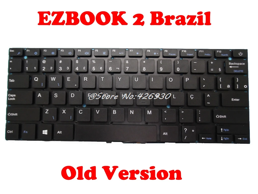 Клавиатура для Jumper EZBook 2 ZX300-C EB10300R001 MB3002003US YXT-NB93-37 SCDY-300-2-3 на английском языке