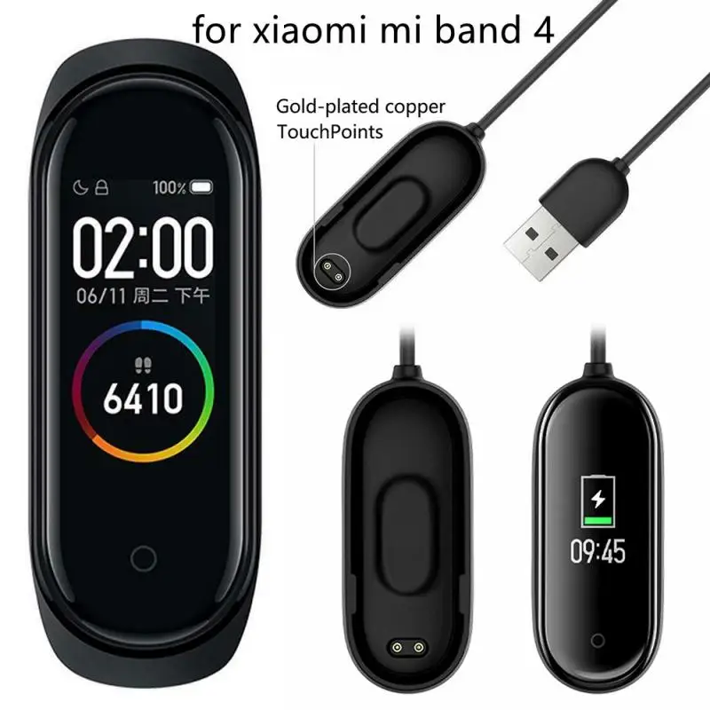 Зарядное устройство с адаптером для Xiaomi Mi Band 4 Miband Смарт-часы смарт-браслет