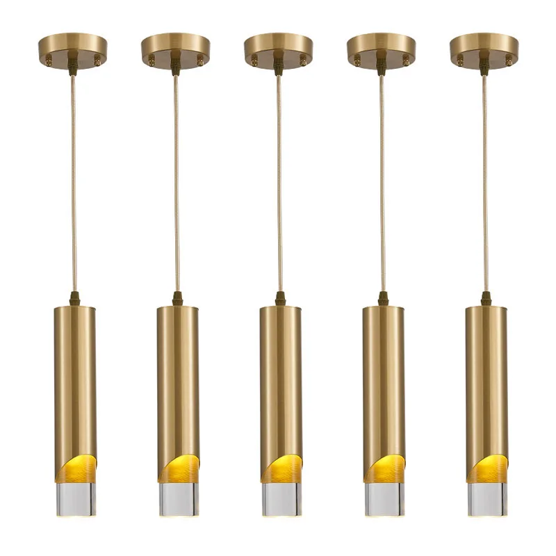 Светодиодные подвесные светильники QIUBOSS черные для столовой лампа с длинной