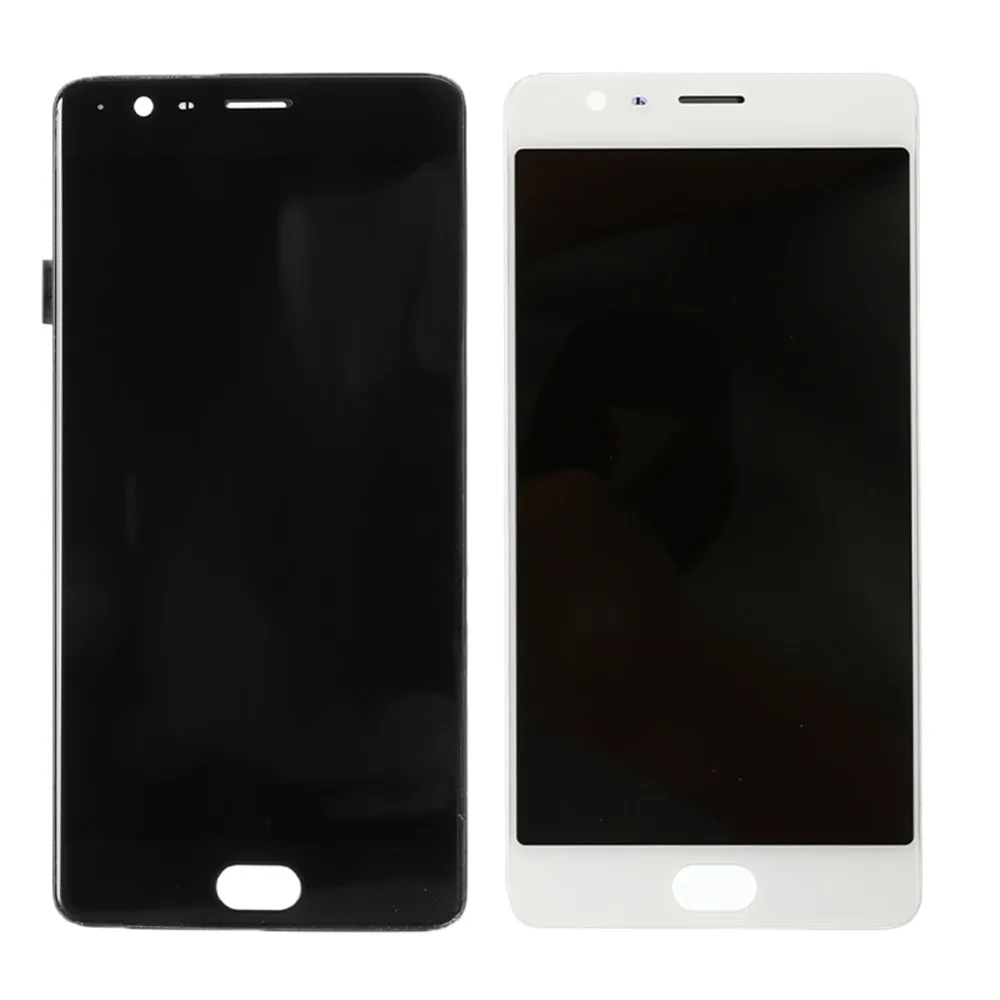 Для OnePlus lcd дисплей кодирующий преобразователь сенсорного экрана в сборе Набор с рамкой Замена для Oneplus 3 3T A3000 A3003 черный белый
