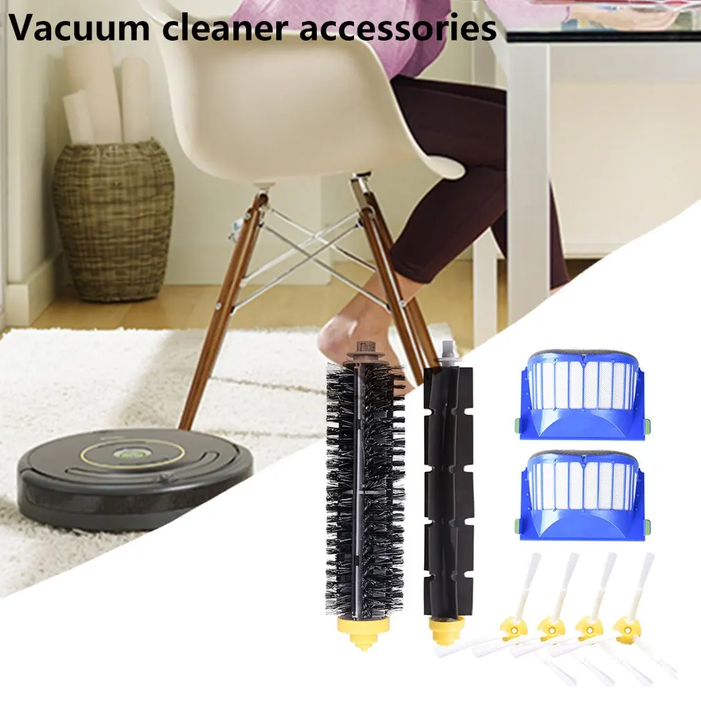 

main brush side brushes AeroVac Filter for iRobot Roomba 600 620 630 650 660 675 680 690 for iRobot Roomba accessories