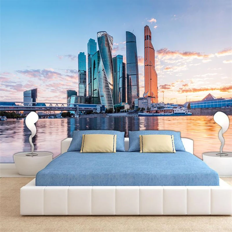 Индивидуальный Европейский современный городской пейзаж с высокой четкостью в