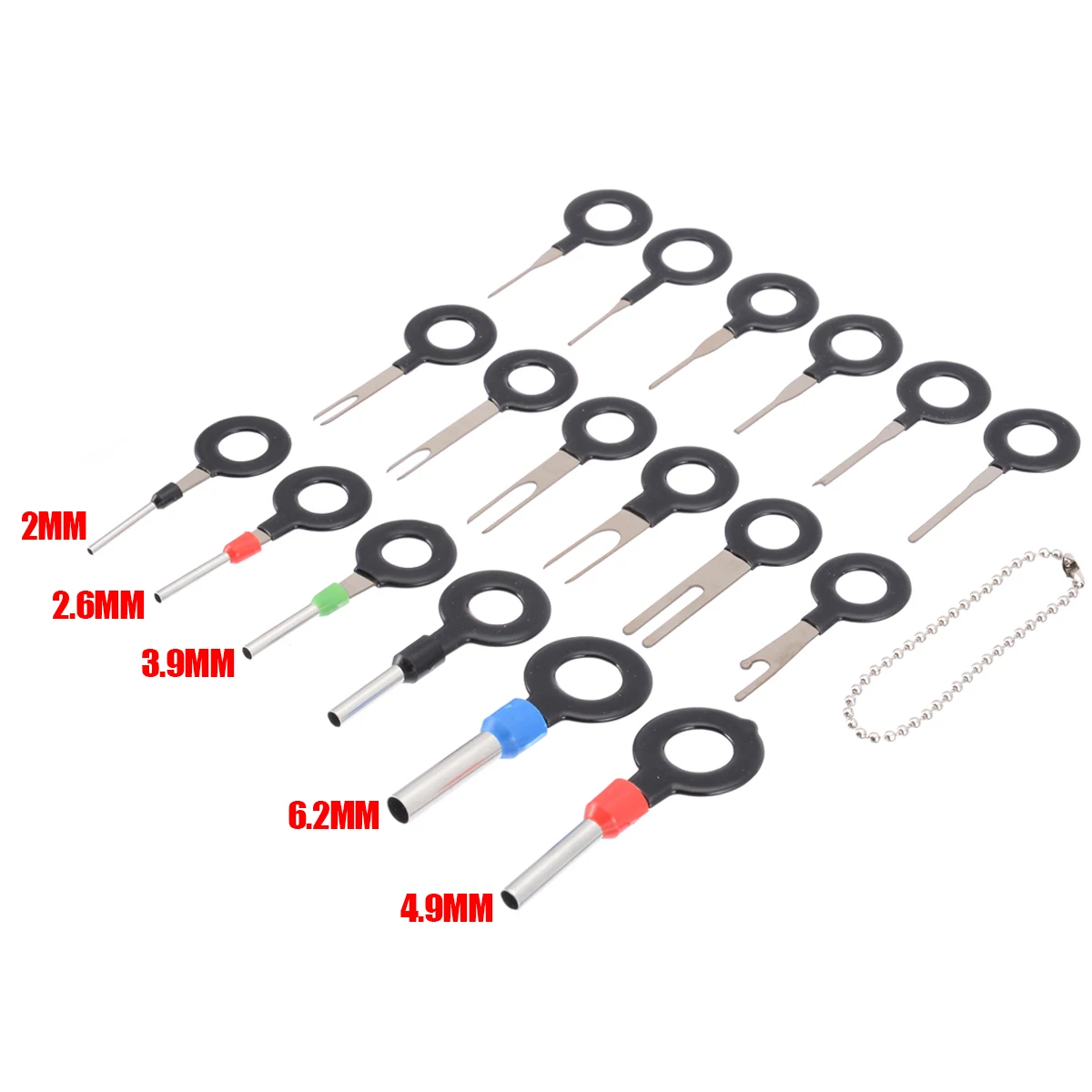 

18pcs Car Terminal Removal Kit Car Repair Tool Wiring Crimp Connector Pin Extractor Puller Terminal Repair Professional Tools