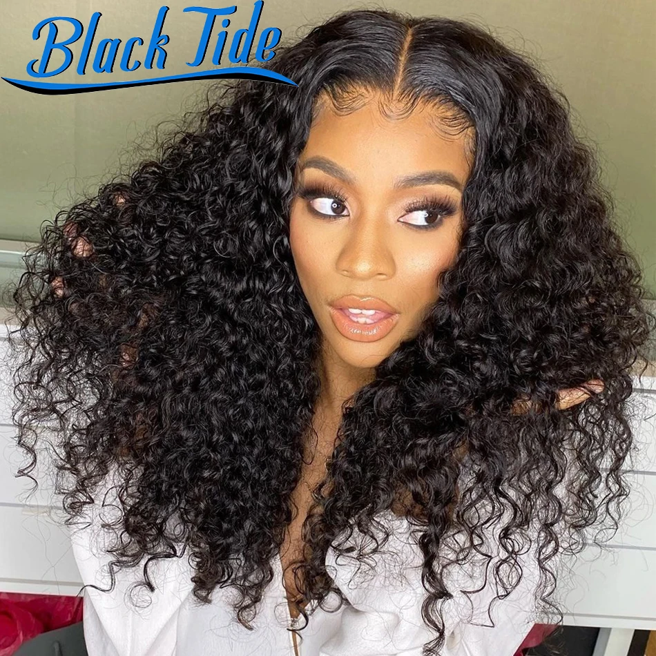 Curly Lace Front Wig 13x4 Lace Frontal Wig HD Transparent Lace Front Human Hair Wigs Remy Highlight Wig Human Hair Pre Plucked