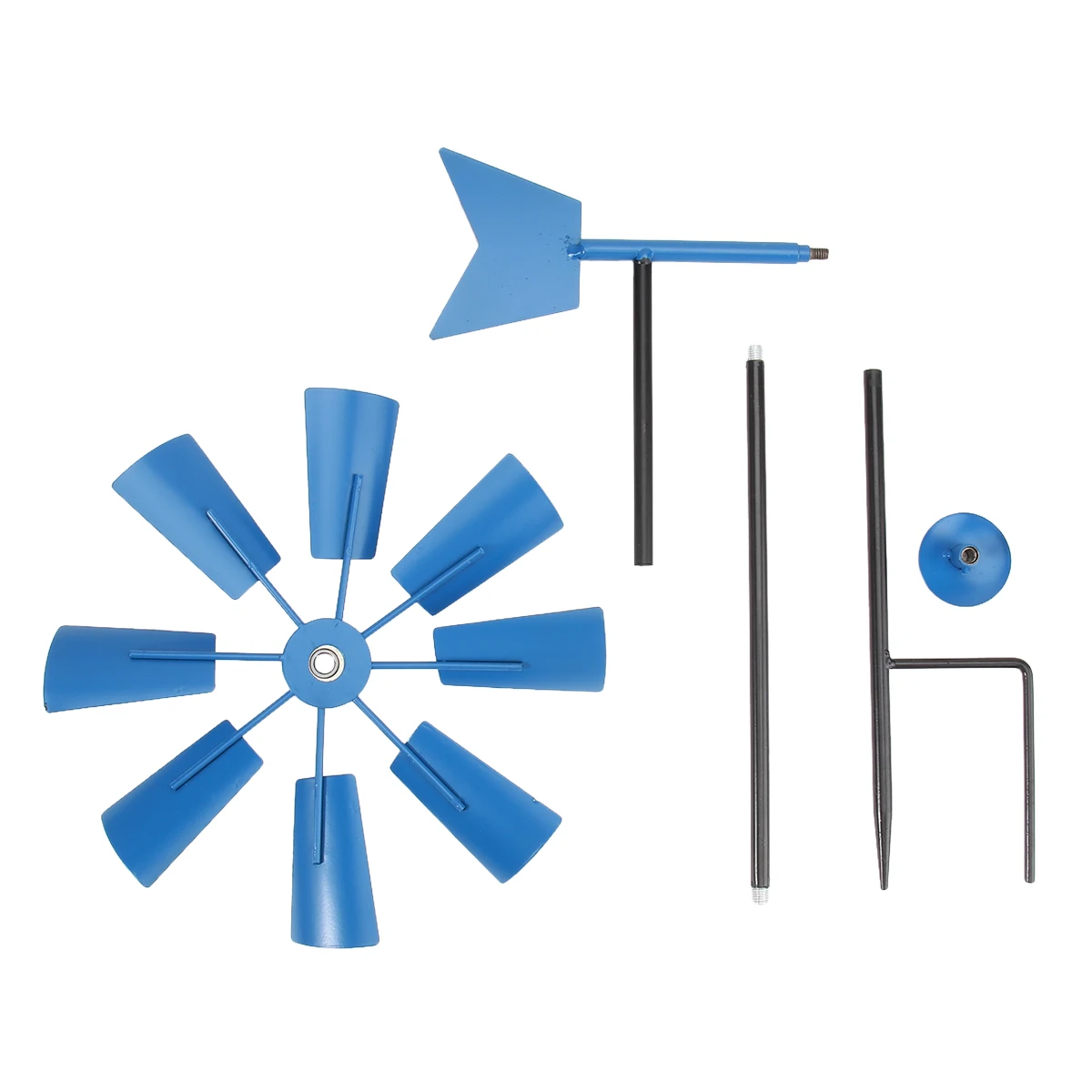 

1pcs Decorative Windmill Iron Windmill Wind Spinner Winnower Decor Winnower Garden Wind Ornament for Park Garden Outdoor Yard