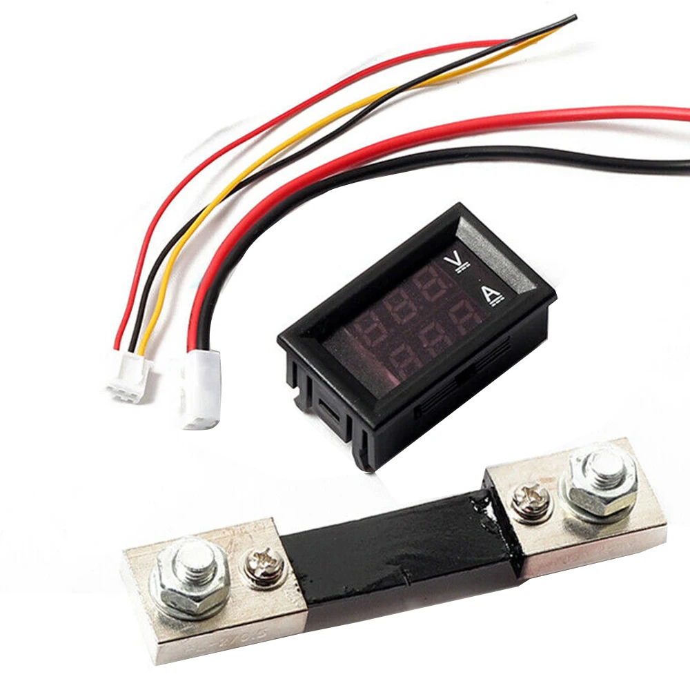 Цифровой вольтметр Амперметр постоянного тока 100 в А панель Измеритель