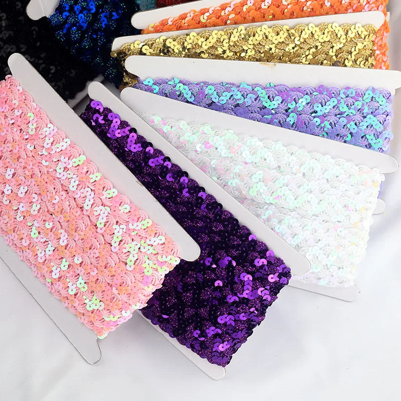 Блестящая ткань с отделкой бисером и блестками для свадебной вечеринки Декор DIY