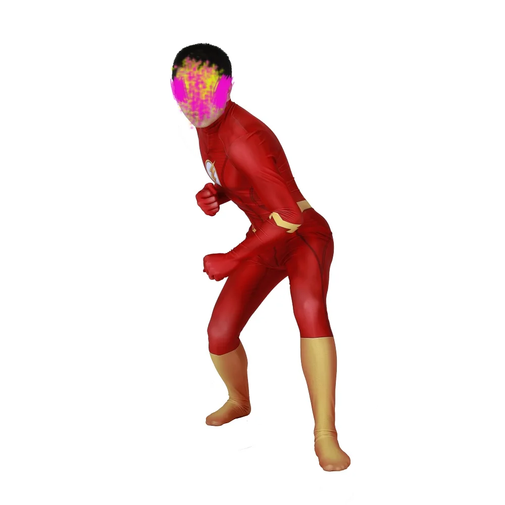 

The Flash Barry Allen Cosplay Costume Superhero Zentai Bodysuit Suit Jumpsuits