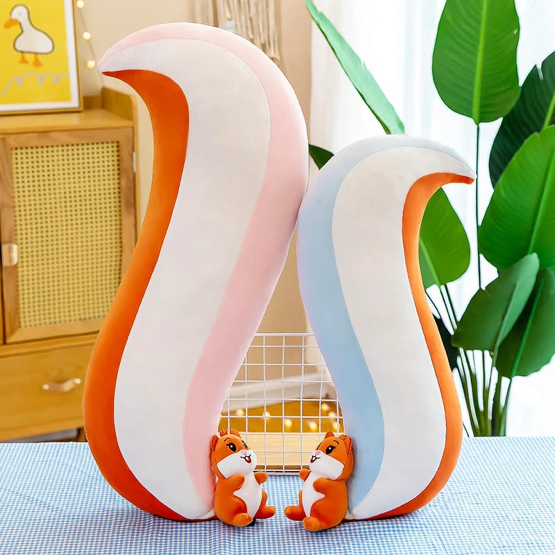 Огромная плюшевая белка 70-130 см кавайная большая кукла мягкая игрушка