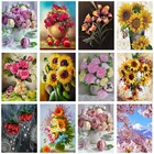 Алмазная живопись 5d растение Набор для вышивки крестиком цветок Алмазная мозаика украшение дома стены Рождественский подарок ручной работы