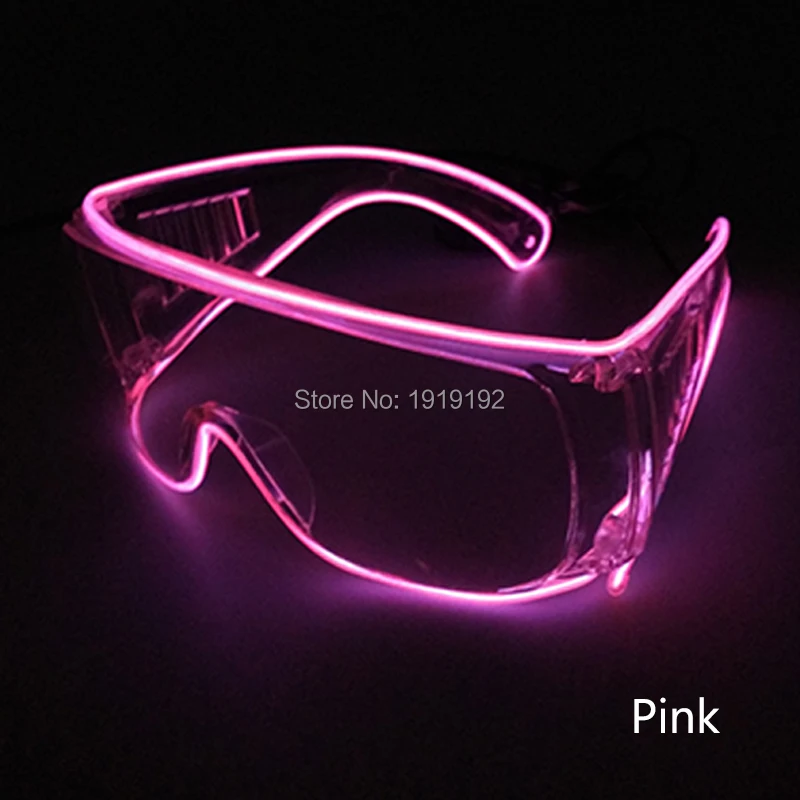 Новые светящиеся светодиодные очки 10 цветов в наличии неоновые праздничные EL