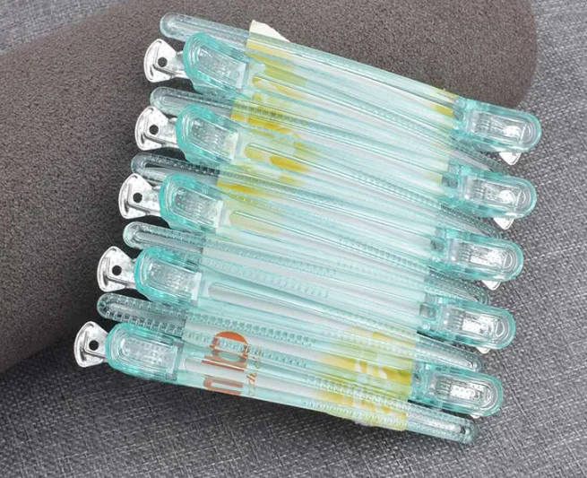 

High Quality Crystal Duck Mouth Hair Clips Professional Hairdressing Salon Clamps Beauty Styling Tools