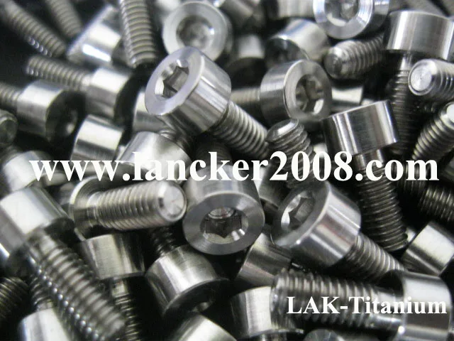 Титановые винты DIN912 Gr5 M5x8 10 12 15 20 25 30 35 40 45 50 55