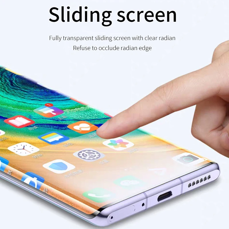 Нано Жидкостное УФ-закаленное Стекло для защиты экрана Huawei P30 Pro P40 P20, Защитная Пленка для экрана HUAWEI Mate 20 30.