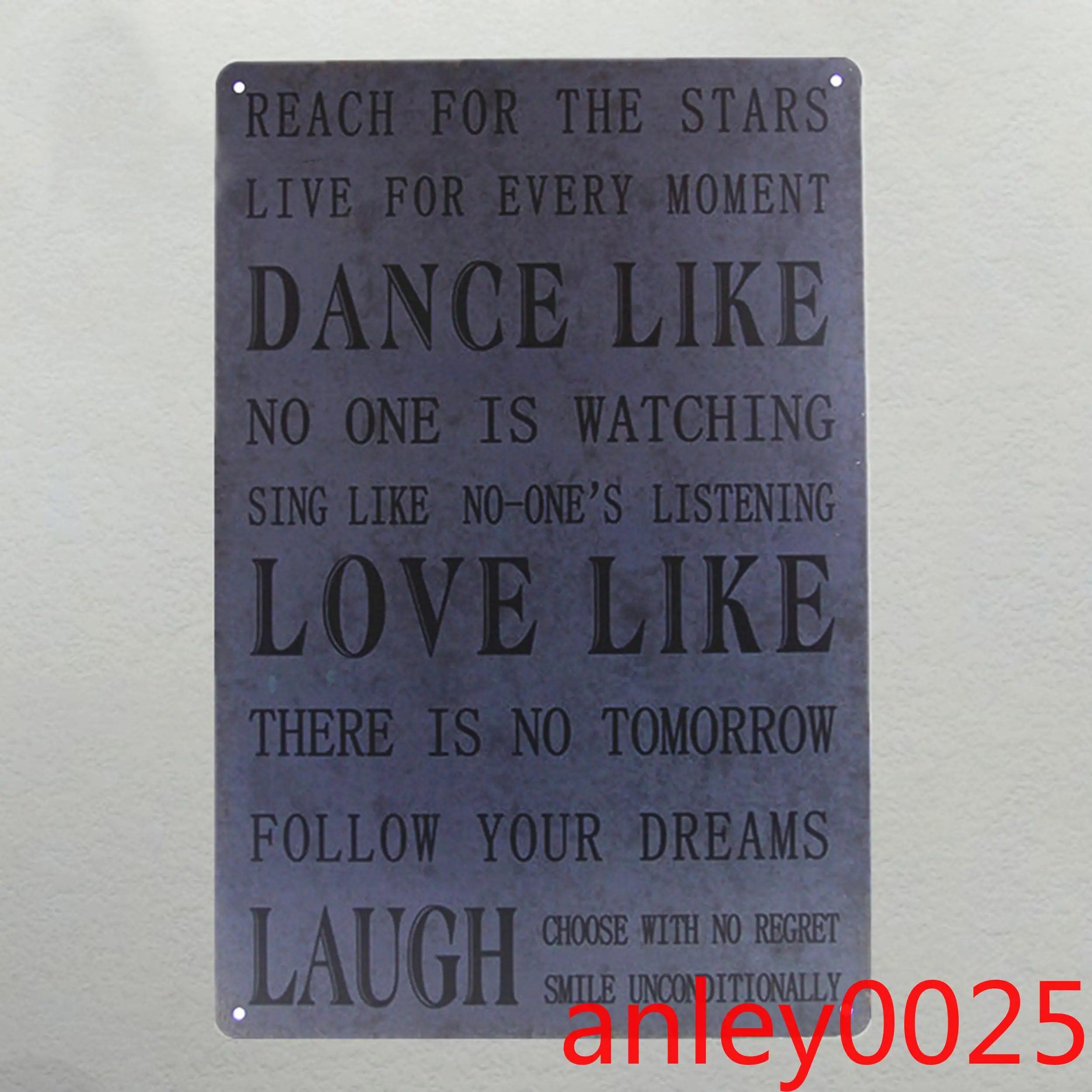 

DL-Letters Metal Plaque Christams Gift iron Painting Poster bedroom sets Craft Decor Mix order 20*30 CM
