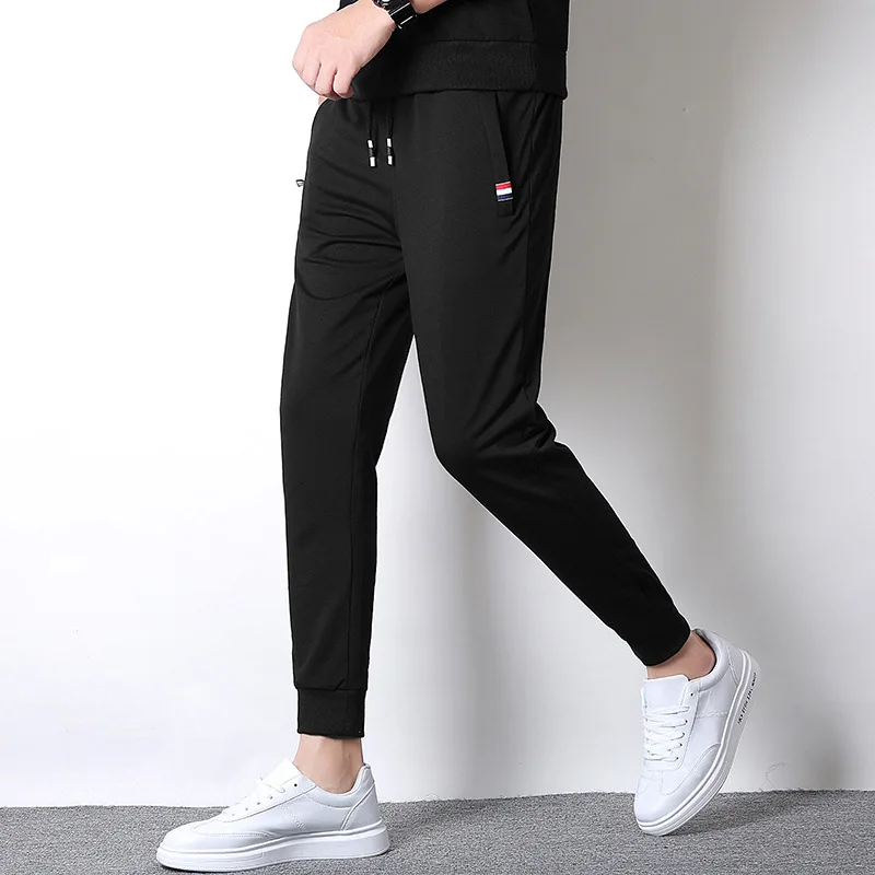 

2019 New Winter Autumn Mens High Quality Casual Fleece Long Pants Fashion Mens Streetwear Pants M-5XL 6010