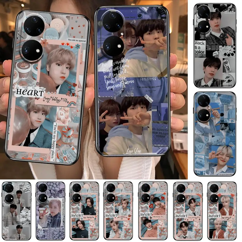 

Kpop Stray Kids Phone Case For Huawei p50 P40 p30 P20 10 9 8 Lite E Pro Plus Black Etui Coque Painting Hoesjes comic fas
