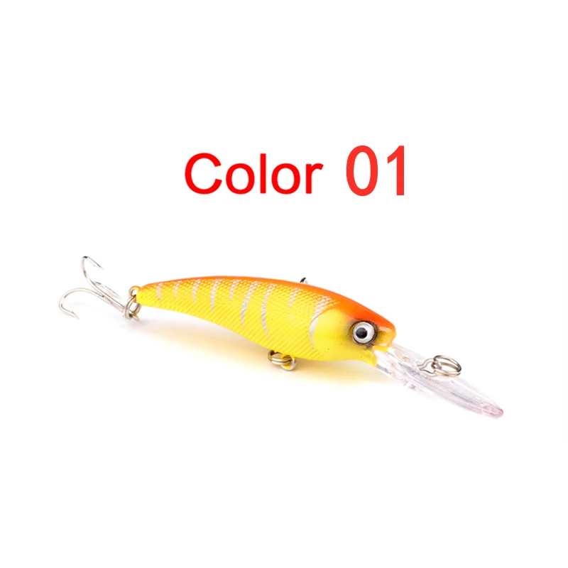

1 Pcs 9.0cm 8.3g Plastic Hard Bait Minnow Fishing Lures Deep Sea Bass Lure Crankbait Artificial Swimbait Wobbler Fishing Tackle