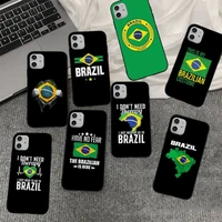 brazil brazilian flag phone case for iphone 11 12 13 mini pro xs max 8 7 6 6s plus x 5s se 2020 xr cover