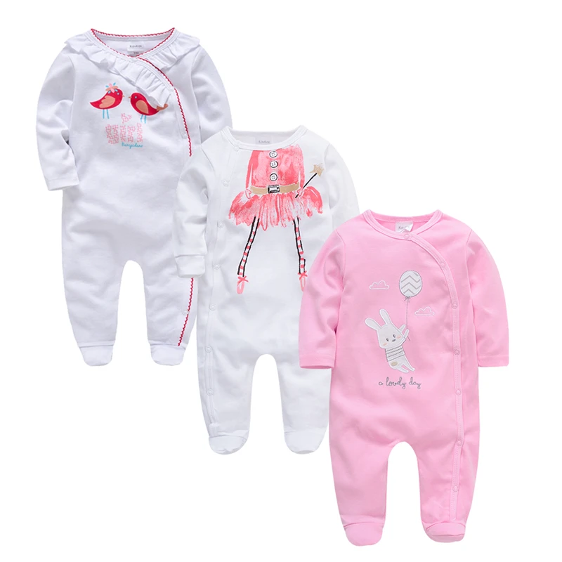 Осенняя одежда для новорожденных девочек 2019 Ropa Bebe Recien Nacido пижамы с длинными