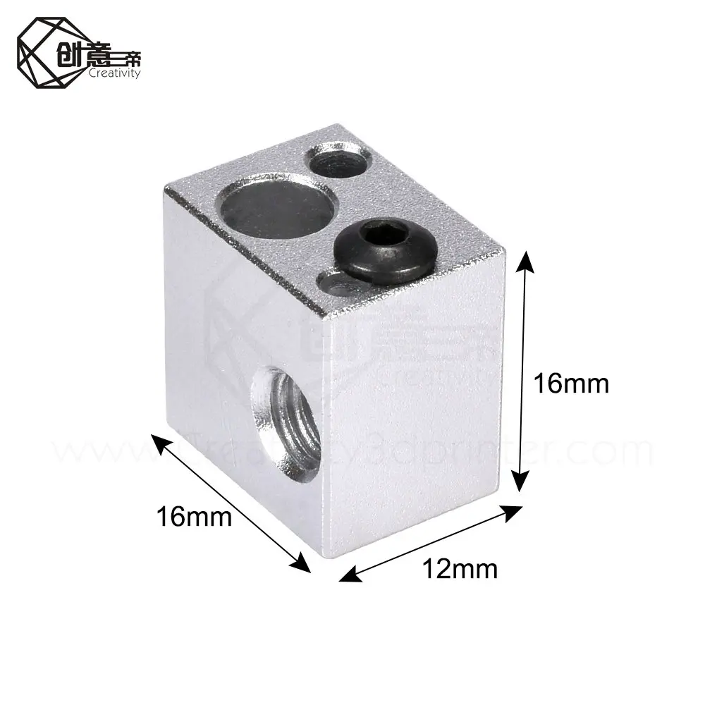 V5 Heater Block Aluminum Silicone Sock 3D Printer Parts VS E3D V6 Fit J-head Hotend Bowden Extruder To Thermistor | Компьютеры и офис