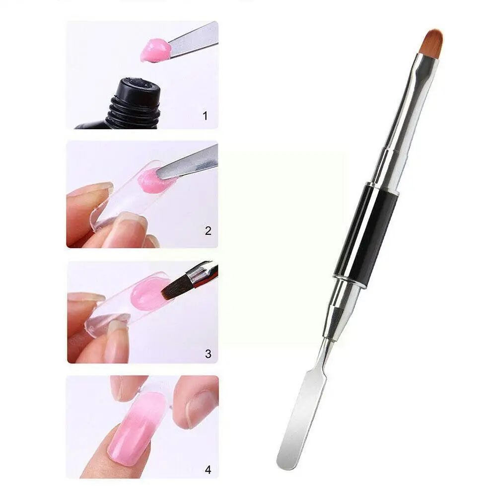 

New 1Pcs Nail Brush Nail Art Painting Pen Brush UV Acrylic Crystal Gel Pen Drawing Rhinestone Nail Color Polish Gradient W3C9