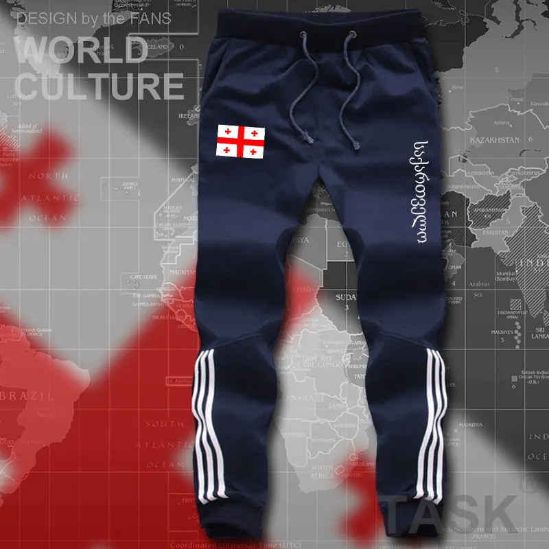 

Plus M-8XL Georgia Mens Shorts Beach Man men's Board Shorts Flag Workout Zipper Pocket Sweat 2021 Cotton Brand GEO Georgian