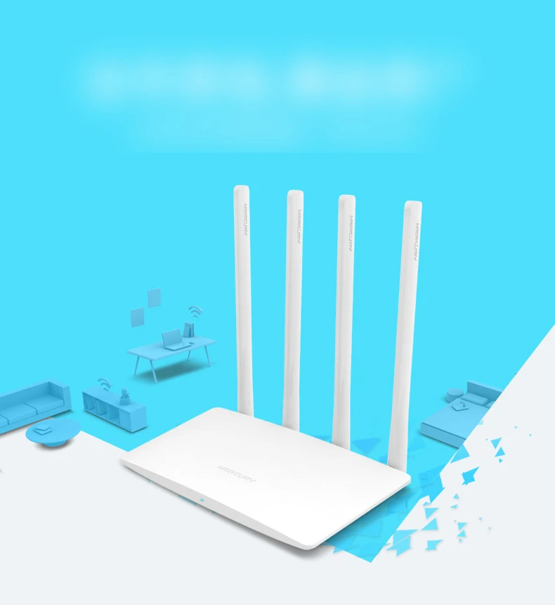 Mercury MW325R Wireless Router Household Wall WiFi Fiber Broadband High-Speed Infinite Oil Spill (Only With Chinese Plug) |
