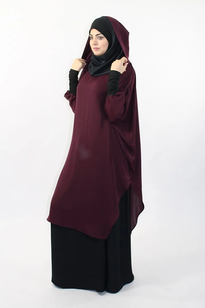 

Eid Prayer Garment Long Khimar Islamic Women Hijab Sleeveless Tops Abaya Jilbab Ramadan Abayas Muslim Arab Clothing Niqab Hijabs