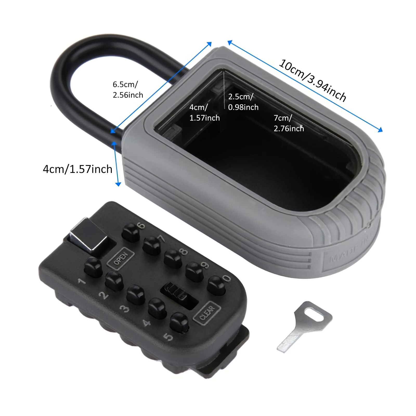 Цифровой сейф для ключей, установленный на стену, надежный замок, прочное хранение, высокая безопасность, для использования на открытом воздухе.