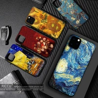 abstract oil painting art phone case for iphone 11 12 mini pro max x xs max 6 6s 7 8 plus xr se2020 accessories cover