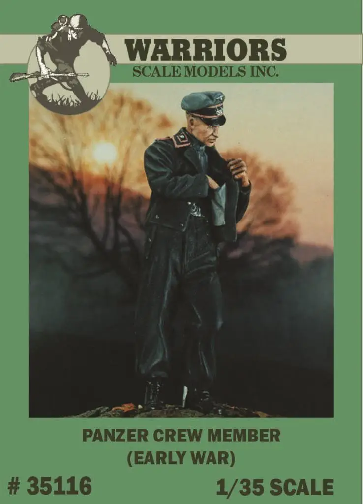 Фигурка немецкой команды Panzer времен Второй мировой войны 1/35 года (ранняя война)