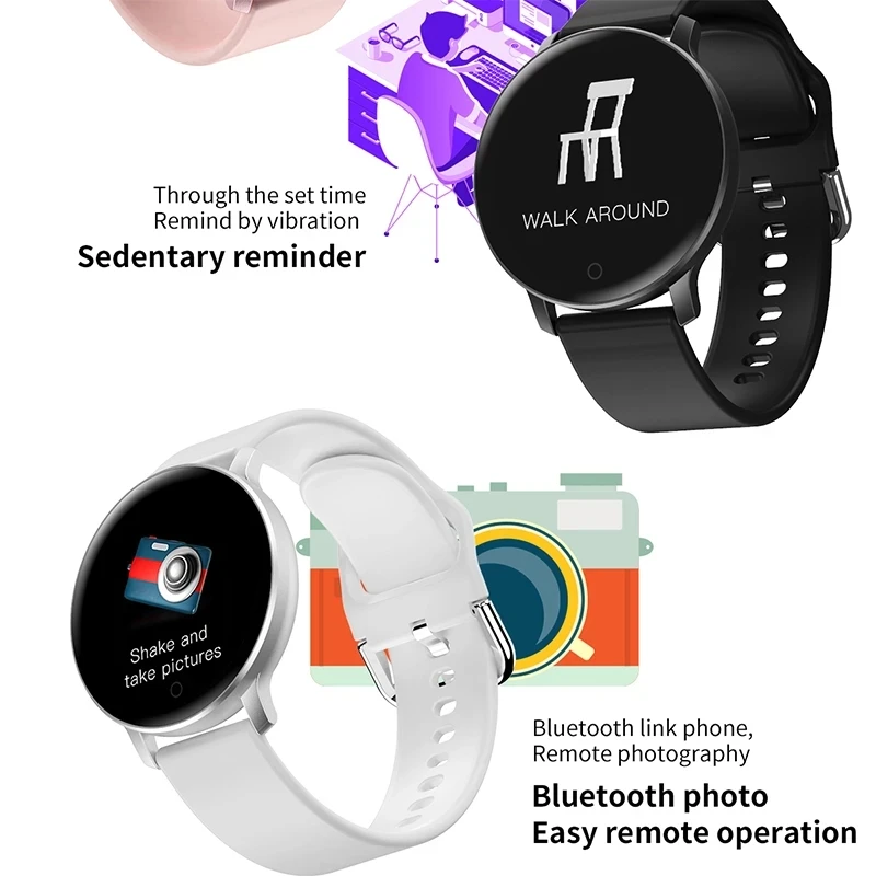 

GIAUSA High-quality Pedometer Sports Smart Watch Sleep Monitor Women Men Fitness Tracker Smartwatch For Android IOS Clock