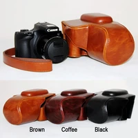 leather hard camera protect case bag grip strap for canon powershot sx60 hs