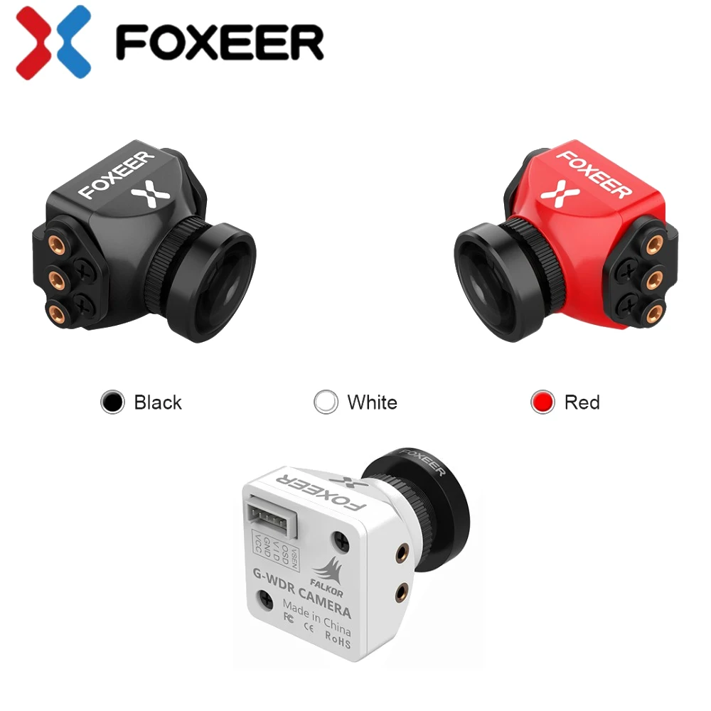Foxeer Falkor 2 FPV камера Мини Стандартный размер Глобальный WDR Фристайл длинный