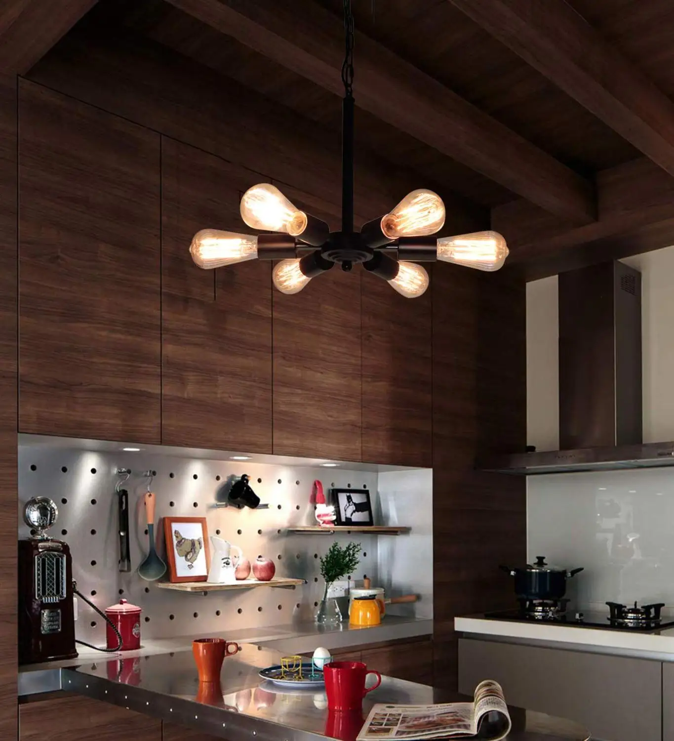 Винтажная металлическая люстра колесо обозрения подвесной светильник в стиле