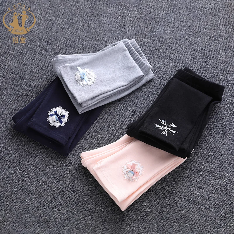 Штаны для девочек новинка 2021 Осенние хлопковые повседневные длинные штаны