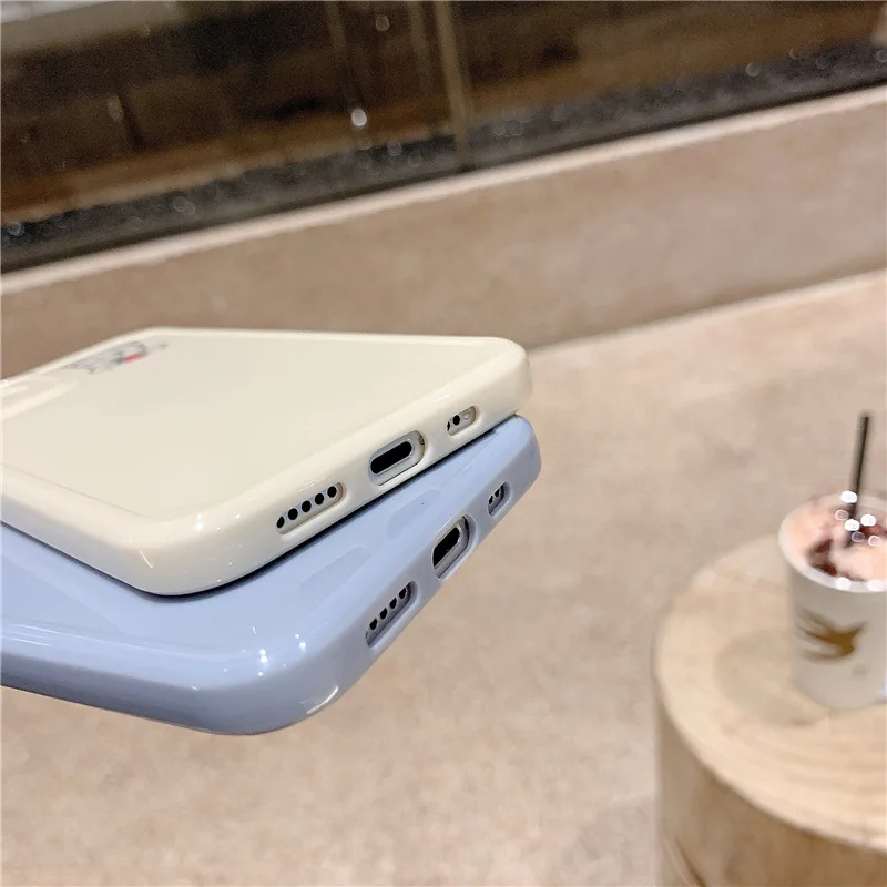 

Case For iPhone X XR XS Max 7 8 Plus Hand Painted Cartoon Silicone Soft Back Case Cover For iPhone 12 Mini 11 Pro Max Phone case