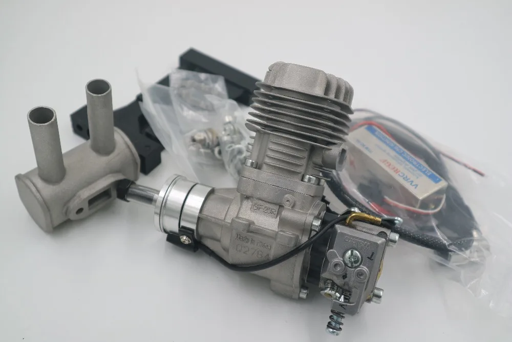RCGF 20cc задняя выхлопная труба бензин/бензиновый двигатель для RC самолета