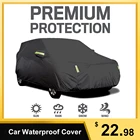 Чехол для автомобиля, со светоотражающей полосой, защита от солнца, пылезащитный, водонепроницаемый, универсальный