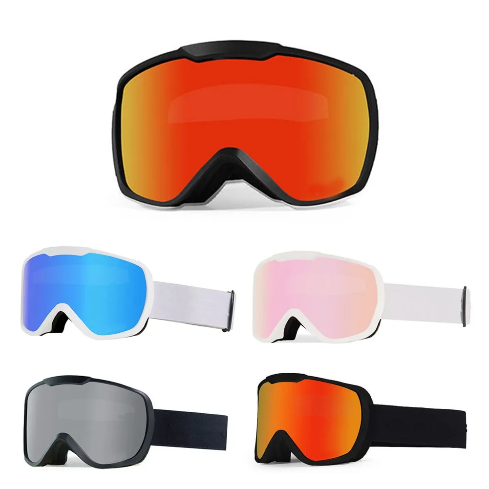 

Motorcycle Goggles Glasses Universal Reflective Off-Road Helmets Goggles Double-Layer Anti-Fog Ski Sport For Dirt Bike