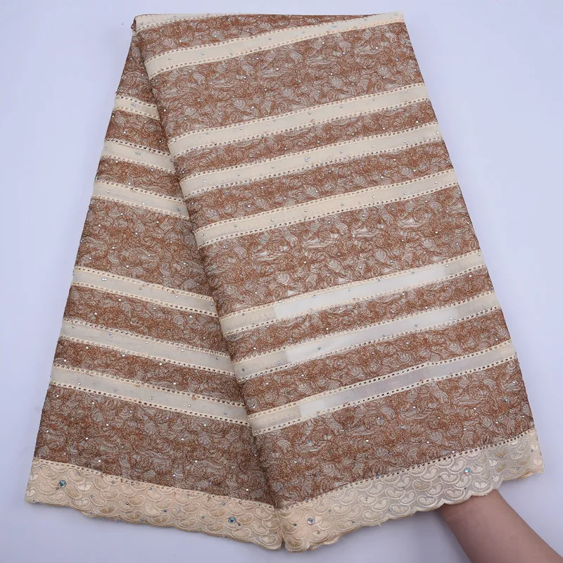 High Quality Cotton African Lace Fabric Swiss Voile Switzerland embroidery with Stone Dry 2020 Nigerian Wedding | Дом и сад