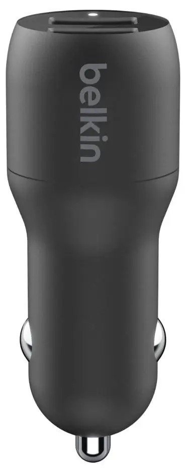 Автомобильное зарядное устройство Belkin Boost Charge Dual USB-A 24W CCD001bt1MBK (Black) | Электроника