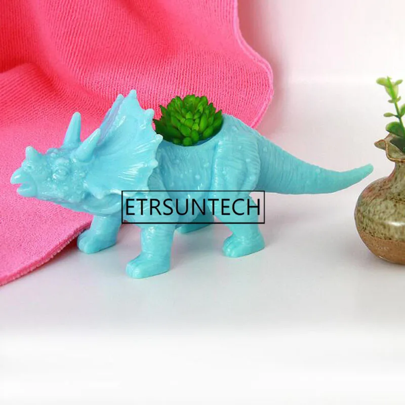 

30pcs Plastic Dinosaur Animal Flower Pot for Cactus Succulent Plant Pot Bonsai Pots Container Planter Garden Decoration