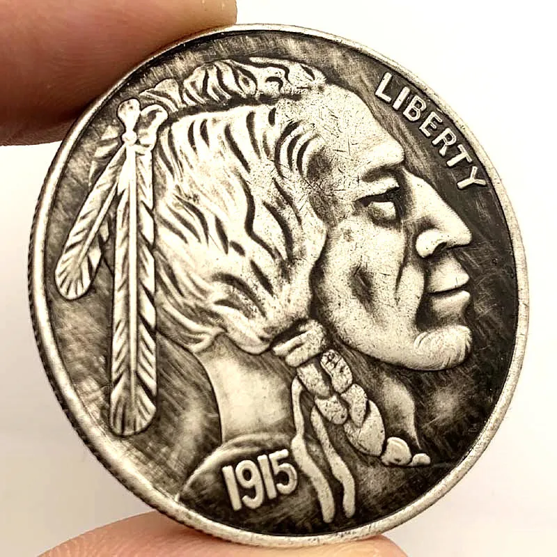 1915 человек США 5 центов монета КОПИЯ типа Памятная коллекция монет Liberty Us монеты
