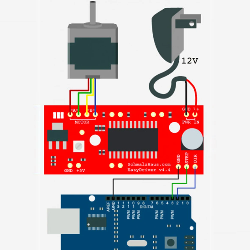 A3967 EasyDriver щит тактовый шаговый двигатель драйвер Модуль платы для Arduino |