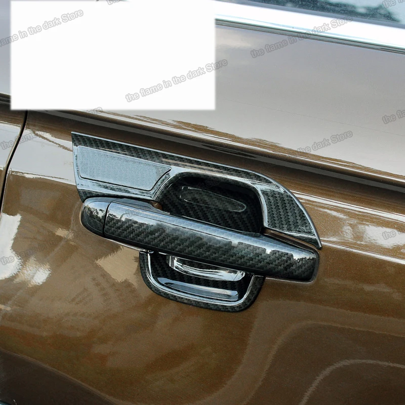 Автомобильная дверная ручка Lsrtw2017 из углеродного волокна планки для дверных