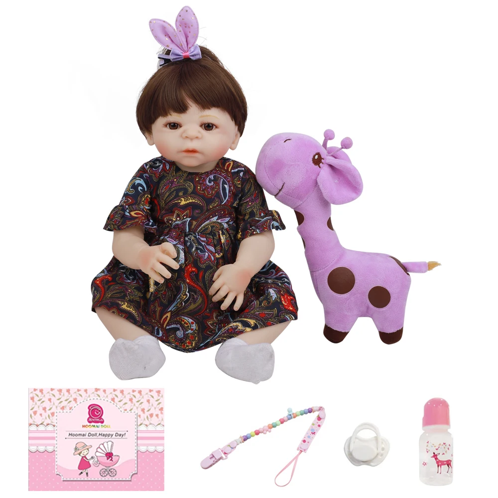 

48CM Lifelike Bebe Reborn Doll 19 Inch Full Silicone Vinyl Body Fantasy Realistic Newborn Baby For Children's Day Gifts Present